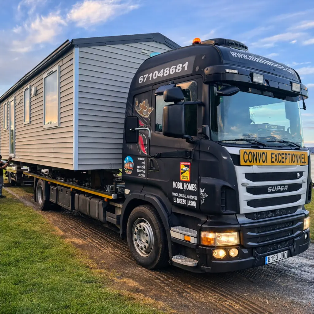 transporte incluido en mobilhome del noroeste